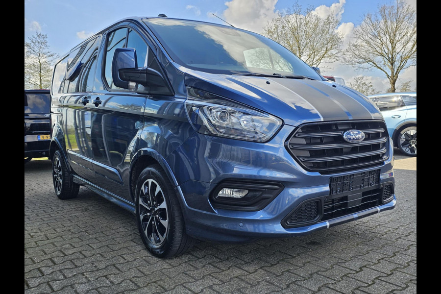 Ford Transit Custom 320 2.0 TDCI L1H1 Sport DC 185pk Automaat | DC | Dubbele Cabine | Adaptive cruise control | Dubbele schuifdeur | Trekhaak | Camera | Navigatie | Stoel-Stoel | Stoelverwarming