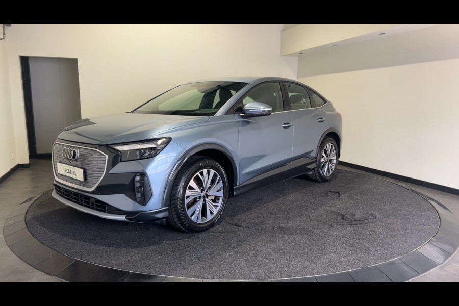Audi Q4 Sportback e-tron 40 Advanced edition 77 kWh | Navigatie | Sportstoelen | Verwarmde voorstoelen | Parkeersensor achter | Soh (batterijcheck) 100 %
