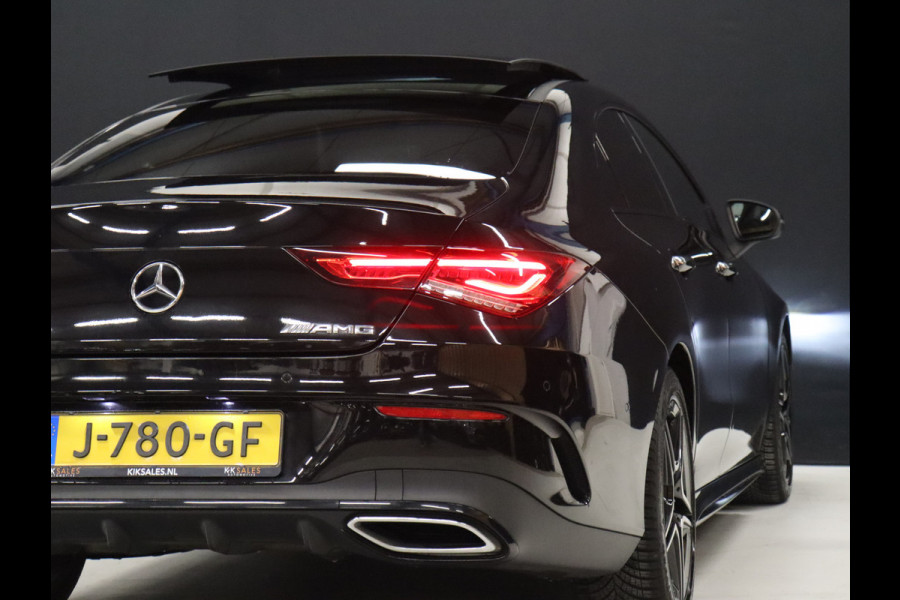 Mercedes-Benz CLA-Klasse 200 Business Solution AMG [SCHUIFKANTELDAK, SFEERVERLICHTING, KEYLESS, CAMERA, APPLE CARPLAY, MEMORY SEATS, STOELVERWARMING,PDC 360, FLIPPERS, NAVIGATIE, NIEUWSTAAT]