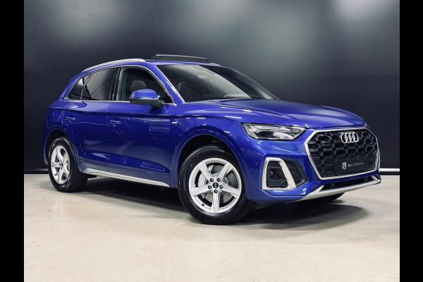 Audi Q5 50 TFSI e 3X S-Line Facelift! 265PK, Pano, Virtual Cockpit, Hud, Cam, Blind Spot, Navi, PDC, Cruise, Dealer Onderhoud