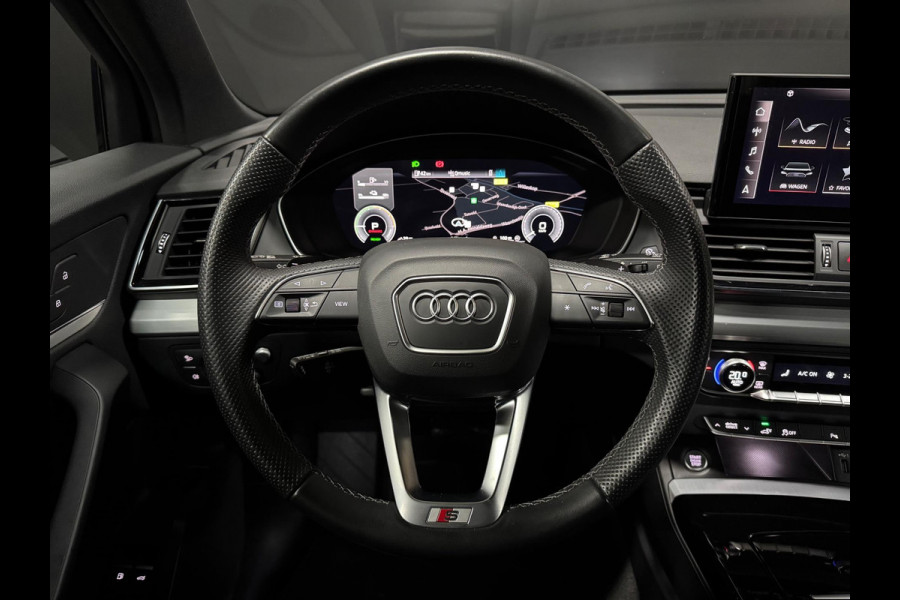 Audi Q5 50 TFSI e 3X S-Line Facelift! 265PK, Pano, Virtual Cockpit, Hud, Cam, Blind Spot, Navi, PDC, Cruise, Dealer Onderhoud