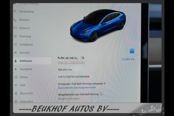 Tesla Model 3 Performance AWD 75 kWh 20inch 462Pk Full Fsd Soh 87%