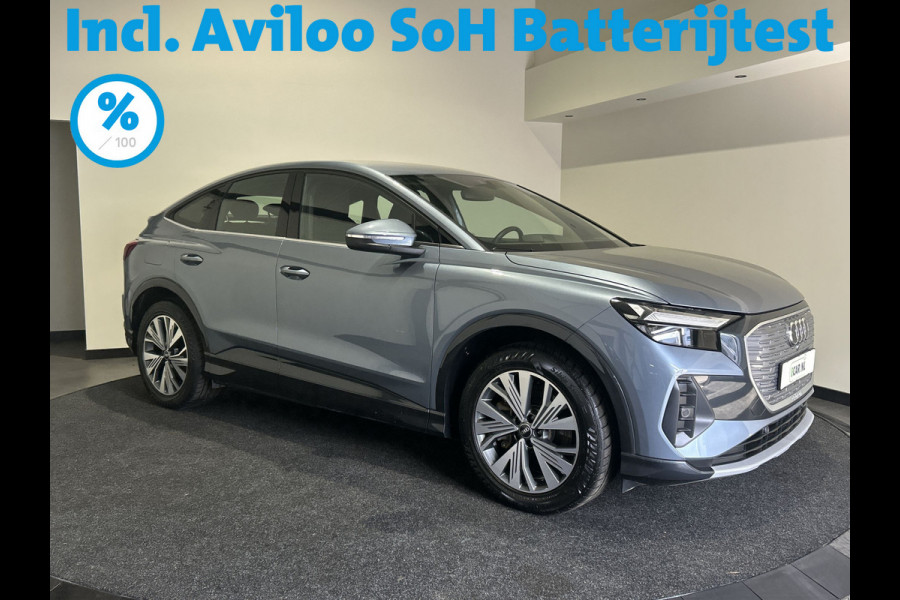 Audi Q4 Sportback e-tron 40 Advanced edition 77 kWh | Navigatie | Sportstoelen | Verwarmde voorstoelen | Parkeersensor achter | Soh (batterijcheck) 100 %