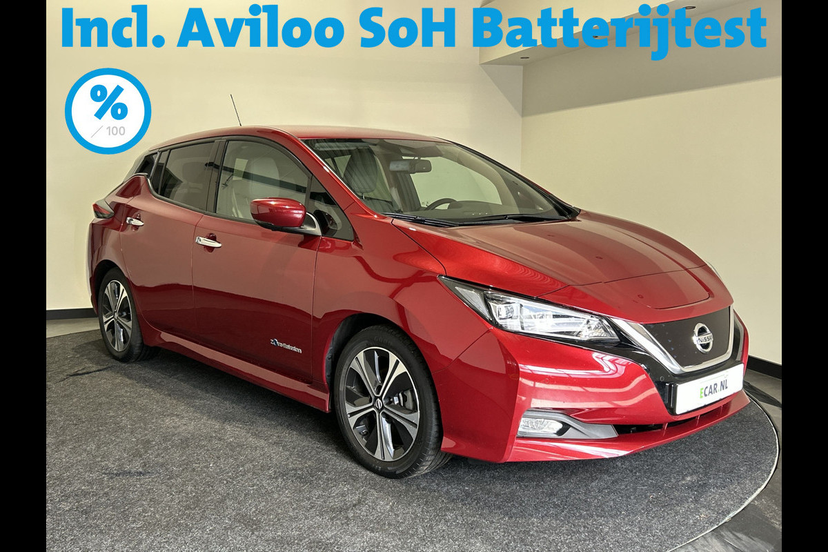 Nissan Leaf Tekna 40 kWh | Stoelverwarming | Lederen Bekleding | | SoH (batterijcheck) 85 % score! Nissan Leaf Tekna 40 kWh | Stoelverwarming | Lederen Bekleding | | SoH (batterijcheck) 85 % score!