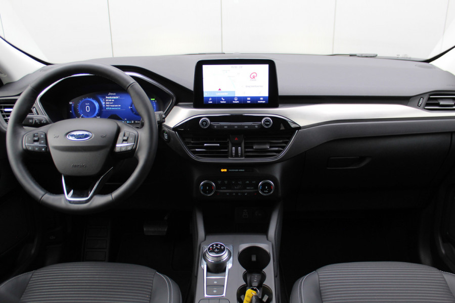 Ford Kuga 2.5-225pk PHEV Titanium X Plug-In Hybrid. Fabr. garantie t/m 07-04-2028 ! Slechts 10.000km ! Autm. airco dual, stoel-, stuur- en voorraamverw., LED verl., B&O soundsyst., metallic lak, cruise control, camera, LM wielen, elektr. achterklep en best. stoel etc.