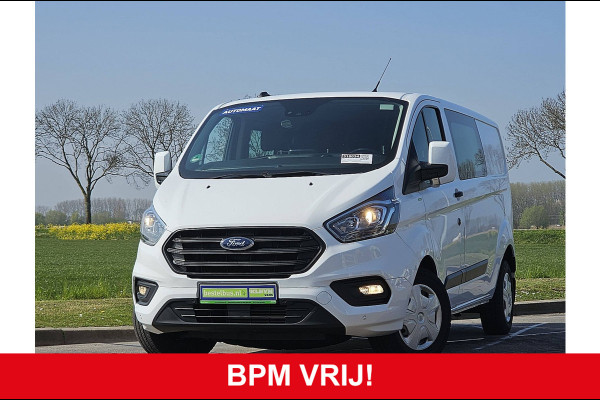 Ford Transit 2.0 L2H1 Dubbel Cabine Navi Camera ACC Automaat Pdc 1e Eigenaar Euro6!