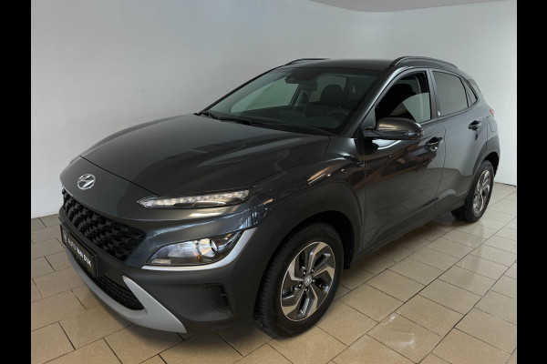 Hyundai Kona 1.6 GDI HEV HYBRID AUTOMAAT AIRCO CLIMA NAVI FRONTASSIST STUURVERW STOELVERW APPLE CARPLAY NIEUWSTAAT