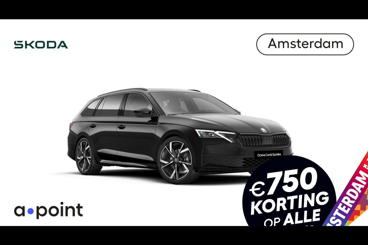 Škoda Octavia Combi Sportline Business m-HEV 1.5 TSI 150 pk 7 versn. DSG | Navigatie | Light & view | Side assist | Winter pakket plus Škoda Octavia Combi Sportline Business m-HEV 1.5 TSI 150 pk 7 versn. DSG | Navigatie | Light & view | Side assist | Winter pakket plus