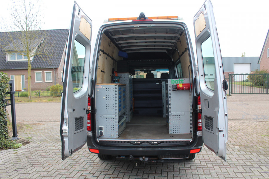 Mercedes-Benz Sprinter 319 3.0 CDI V6 Euro6 L2H2 7G-Tronic ✓ 1e eigenaar ✓ servicebus / werkplaats ✓ airco ✓ trekhaak