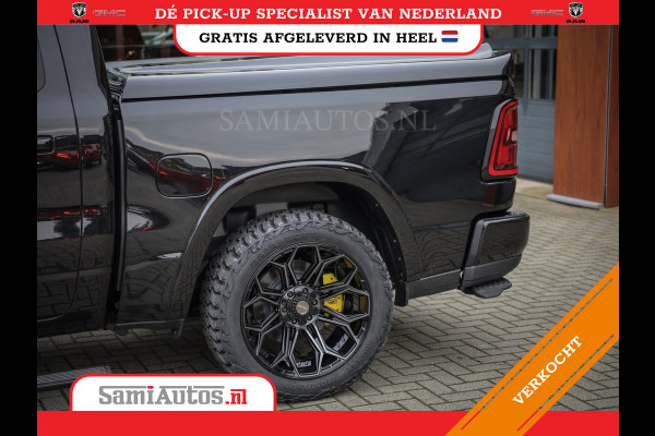 Dodge Ram PREMIUM NIGHT | MAY 2025 BOM VOL + HUD & 14.4 INCH SCHERM | LUCHTVERING | 420PK 636 Nm | PRIJS MET LPG EN COVER EN GARANTIE | DUBBELE CABINE | PICK UP | 5 PERSOONS | DC | GRIJSKENTEKEN | VOORRAAD NR 2232 - 3424
