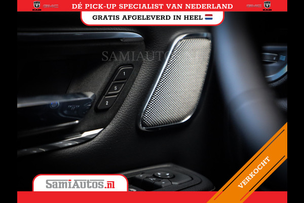 Dodge Ram PREMIUM NIGHT | MAY 2025 BOM VOL + HUD & 14.4 INCH SCHERM | LUCHTVERING | 420PK 636 Nm | PRIJS MET LPG EN COVER EN GARANTIE | DUBBELE CABINE | PICK UP | 5 PERSOONS | DC | GRIJSKENTEKEN | VOORRAAD NR 2232 - 3424