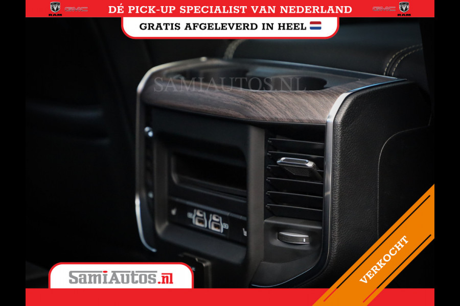 Dodge Ram PREMIUM NIGHT | MAY 2025 BOM VOL + HUD & 14.4 INCH SCHERM | LUCHTVERING | 420PK 636 Nm | PRIJS MET LPG EN COVER EN GARANTIE | DUBBELE CABINE | PICK UP | 5 PERSOONS | DC | GRIJSKENTEKEN | VOORRAAD NR 2232 - 3424