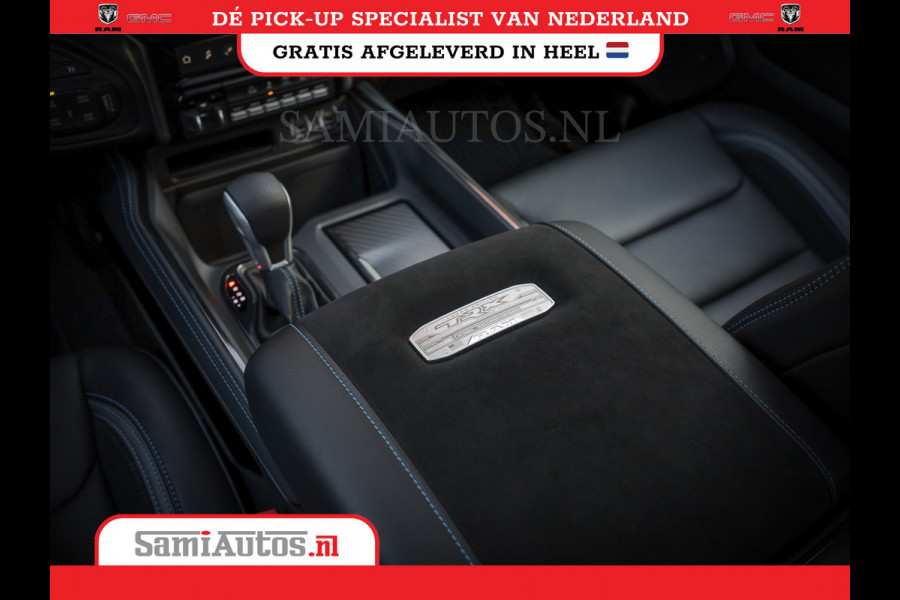 Dodge Ram 1500 TRX LUNAR EDITION | ZEER ZELDZAAM | 6.2 SUPERCHARGED 702 PK HELLCAT | FULL OPTION | CERAMIC GREY | PANORAMA | CARBON PACK | BLACK BEADLOCK WHEELS | BPM VRIJ | LAUNCH CONTROL | 4X4 | 360CAMERA Rijklaar prijs met garantie en genoemde opties en extra's.