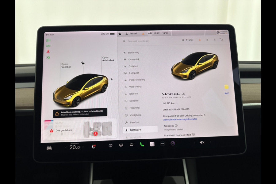 Tesla Model 3 Standard RWD Plus 60 kWh [ 3-Fase ] (INCL-BTW) Aut. *PANO | AUTO-PILOT | NAPPA-LEATHER | KEYLESS | FULL-LED | MEMORY-PACK | SURROUND-VIEW | DAB | CARPLAY | DIGI-COCKPIT | LANE-ASSIST | COMFORT-SEATS | 18"ALU*