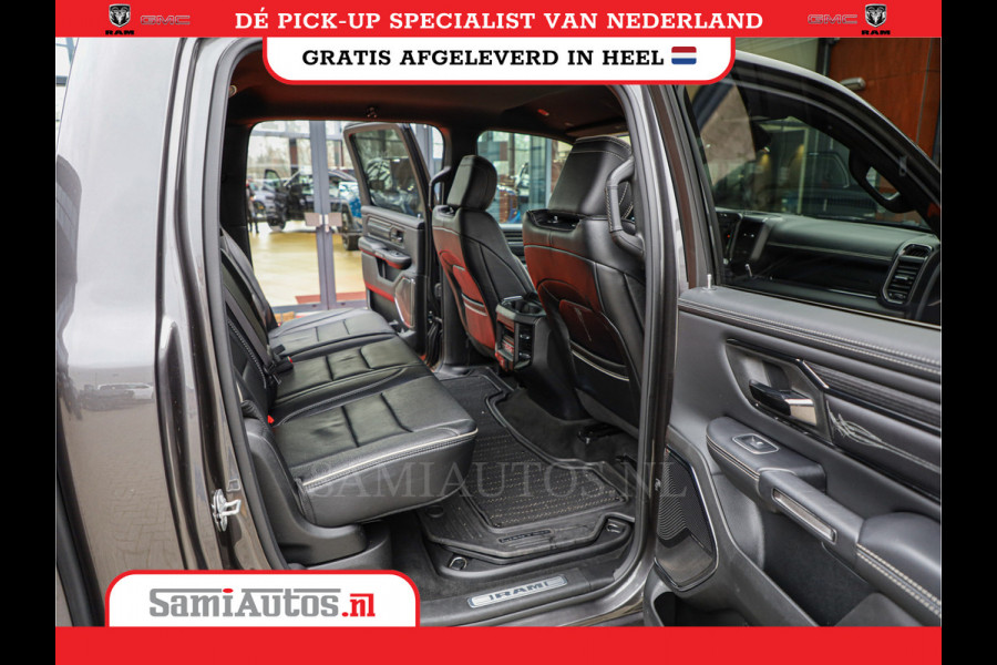Dodge Ram 1500 LIMITED RAMBOX | LUCHTVERING | 5.7 V8 4X4 | MULTI TAILGATE | HUD | ADAPTIVE CRUISE | EERSTE EIGENAAR | LPG PRINS | 3500KG 360 CAMERA | LANE ASSIST | MEMORY SEATS | DUBBELE CABINE | CREWCAB