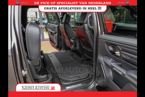 Dodge Ram 1500 LIMITED RAMBOX | LUCHTVERING | 5.7 V8 4X4 | MULTI TAILGATE | HUD | ADAPTIVE CRUISE | EERSTE EIGENAAR | LPG PRINS | 3500KG 360 CAMERA | LANE ASSIST | MEMORY SEATS | DUBBELE CABINE | CREWCAB
