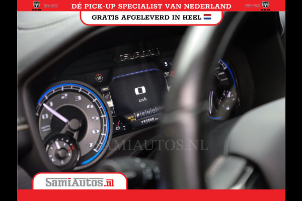 Dodge Ram 1500 LIMITED RAMBOX | LUCHTVERING | 5.7 V8 4X4 | MULTI TAILGATE | HUD | ADAPTIVE CRUISE | EERSTE EIGENAAR | LPG PRINS | 3500KG 360 CAMERA | LANE ASSIST | MEMORY SEATS | DUBBELE CABINE | CREWCAB