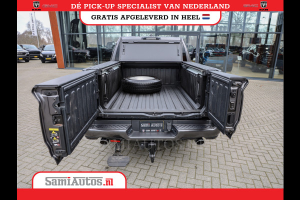 Dodge Ram 1500 LIMITED RAMBOX | LUCHTVERING | 5.7 V8 4X4 | MULTI TAILGATE | HUD | ADAPTIVE CRUISE | EERSTE EIGENAAR | LPG PRINS | 3500KG 360 CAMERA | LANE ASSIST | MEMORY SEATS | DUBBELE CABINE | CREWCAB