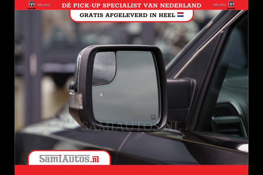 Dodge Ram 1500 LIMITED RAMBOX | LUCHTVERING | 5.7 V8 4X4 | MULTI TAILGATE | HUD | ADAPTIVE CRUISE | EERSTE EIGENAAR | LPG PRINS | 3500KG 360 CAMERA | LANE ASSIST | MEMORY SEATS | DUBBELE CABINE | CREWCAB