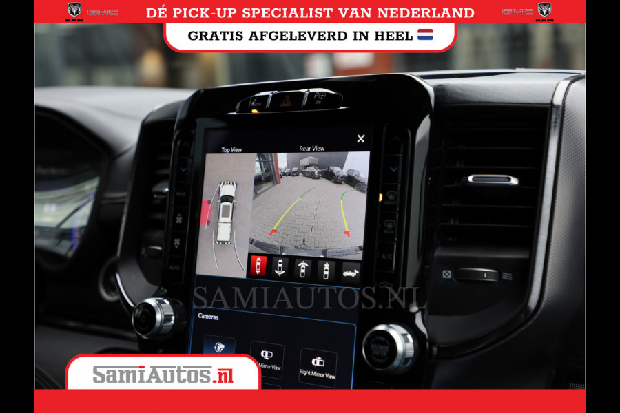 Dodge Ram 1500 LIMITED RAMBOX | LUCHTVERING | 5.7 V8 4X4 | MULTI TAILGATE | HUD | ADAPTIVE CRUISE | EERSTE EIGENAAR | LPG PRINS | 3500KG 360 CAMERA | LANE ASSIST | MEMORY SEATS | DUBBELE CABINE | CREWCAB