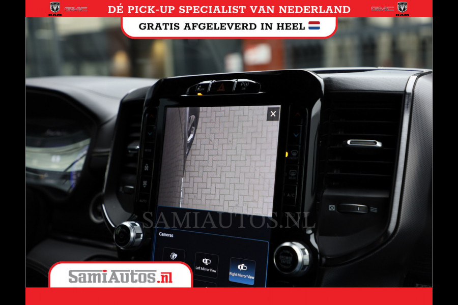 Dodge Ram 1500 LIMITED RAMBOX | LUCHTVERING | 5.7 V8 4X4 | MULTI TAILGATE | HUD | ADAPTIVE CRUISE | EERSTE EIGENAAR | LPG PRINS | 3500KG 360 CAMERA | LANE ASSIST | MEMORY SEATS | DUBBELE CABINE | CREWCAB