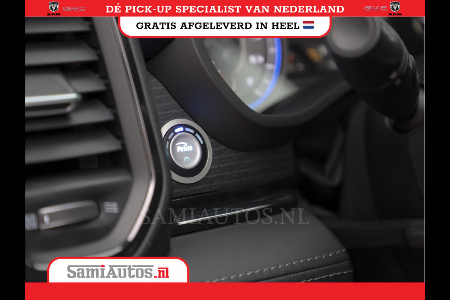 Dodge Ram 1500 LIMITED RAMBOX | LUCHTVERING | 5.7 V8 4X4 | MULTI TAILGATE | HUD | ADAPTIVE CRUISE | EERSTE EIGENAAR | LPG PRINS | 3500KG 360 CAMERA | LANE ASSIST | MEMORY SEATS | DUBBELE CABINE | CREWCAB