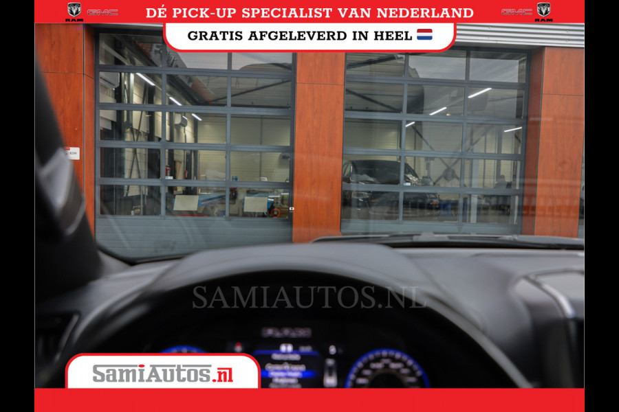 Dodge Ram 1500 LIMITED RAMBOX | LUCHTVERING | 5.7 V8 4X4 | MULTI TAILGATE | HUD | ADAPTIVE CRUISE | EERSTE EIGENAAR | LPG PRINS | 3500KG 360 CAMERA | LANE ASSIST | MEMORY SEATS | DUBBELE CABINE | CREWCAB