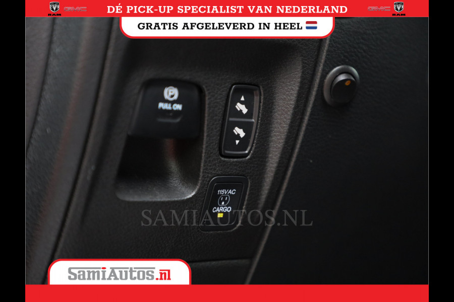 Dodge Ram 1500 LIMITED RAMBOX | LUCHTVERING | 5.7 V8 4X4 | MULTI TAILGATE | HUD | ADAPTIVE CRUISE | EERSTE EIGENAAR | LPG PRINS | 3500KG 360 CAMERA | LANE ASSIST | MEMORY SEATS | DUBBELE CABINE | CREWCAB