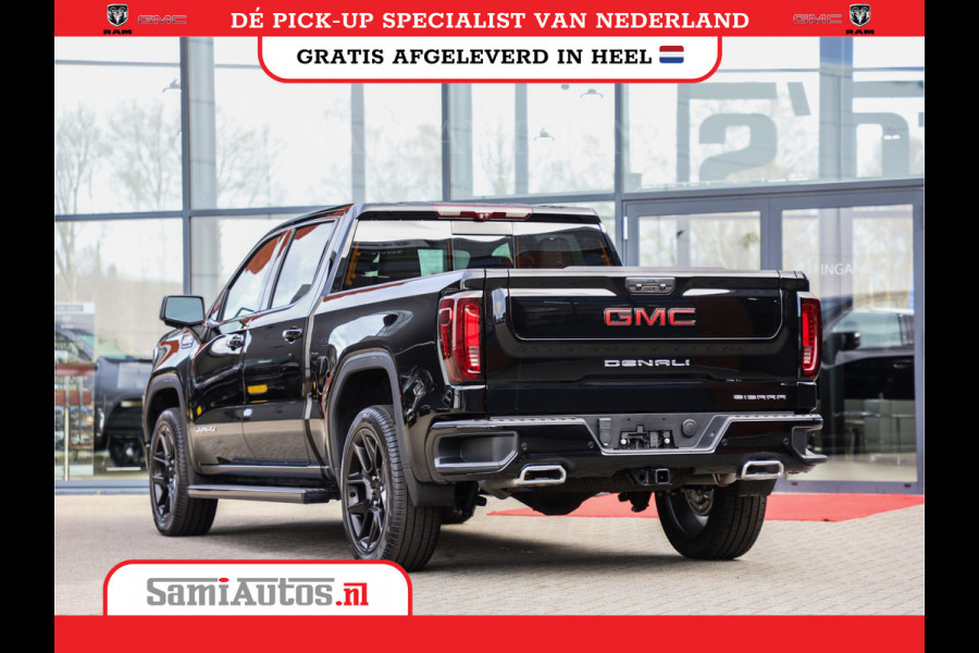 GMC Sierra Denali 6.2 V8 426PK | HUD | 360CAMERA | HEAD-UP | LANE ASSIST | VIRTUAL COCKPIT |  BLACK LEDER | DUBBELE CABINE | 5 PERSOONS | PICK UP | Voorraad Nr 433794