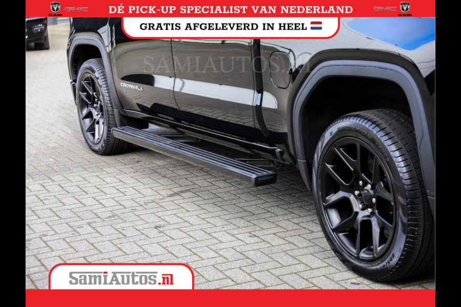 GMC Sierra Denali 6.2 V8 426PK | HUD | 360CAMERA | HEAD-UP | LANE ASSIST | VIRTUAL COCKPIT |  BLACK LEDER | DUBBELE CABINE | 5 PERSOONS | PICK UP | Voorraad Nr 433794