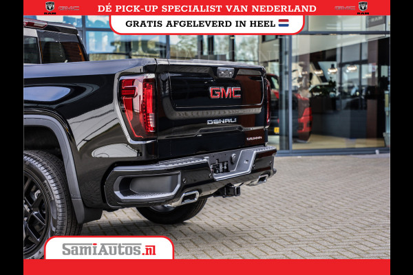 GMC Sierra Denali 6.2 V8 426PK | HUD | 360CAMERA | HEAD-UP | LANE ASSIST | VIRTUAL COCKPIT |  BLACK LEDER | DUBBELE CABINE | 5 PERSOONS | PICK UP | Voorraad Nr 433794