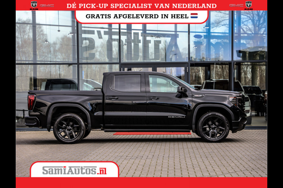 GMC Sierra Denali 6.2 V8 426PK | HUD | 360CAMERA | HEAD-UP | LANE ASSIST | VIRTUAL COCKPIT |  BLACK LEDER | DUBBELE CABINE | 5 PERSOONS | PICK UP | Voorraad Nr 433794