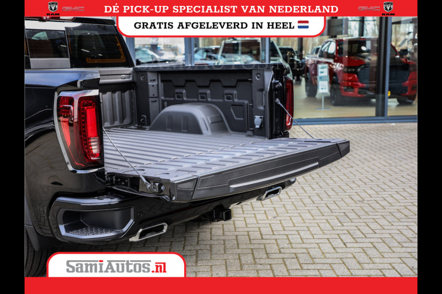 GMC Sierra Denali 6.2 V8 426PK | HUD | 360CAMERA | HEAD-UP | LANE ASSIST | VIRTUAL COCKPIT |  BLACK LEDER | DUBBELE CABINE | 5 PERSOONS | PICK UP | Voorraad Nr 433794