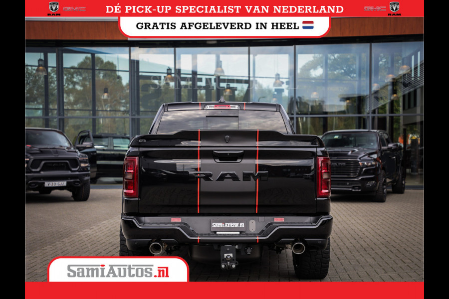 Dodge Ram PREMIUM NIGHT EDITION | | 420PK 636 Nm | BOM VOL + 14.4 INCH SCHERM | LUCHTVERING | HUD | PRIJS MET LPG EN COVER EN GARANTIE | DUBBELE CABINE | PICK UP | 5 PERSOONS | DC | GRIJSKENTEKEN | VOORRAAD NR 2283 - 3326