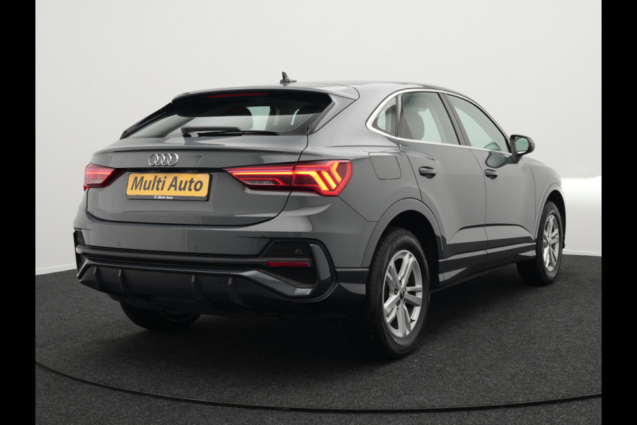 Audi Q3 Sportback 45 TFSI e Edition Plug in Hybrid Nano Grey Metallic 245pk PHEV | Navigatie | Adaptive Cruise | Trekhaak af Fabriek | Stoelverwarming | DAB | Climate Control | Virtual |