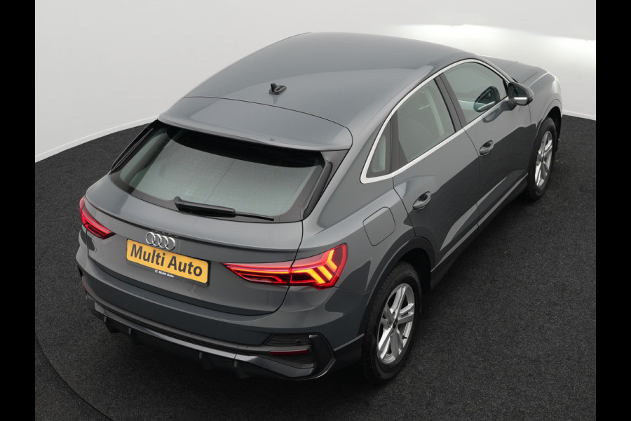 Audi Q3 Sportback 45 TFSI e Edition Plug in Hybrid Nano Grey Metallic 245pk PHEV | Navigatie | Adaptive Cruise | Trekhaak af Fabriek | Stoelverwarming | DAB | Climate Control | Virtual |
