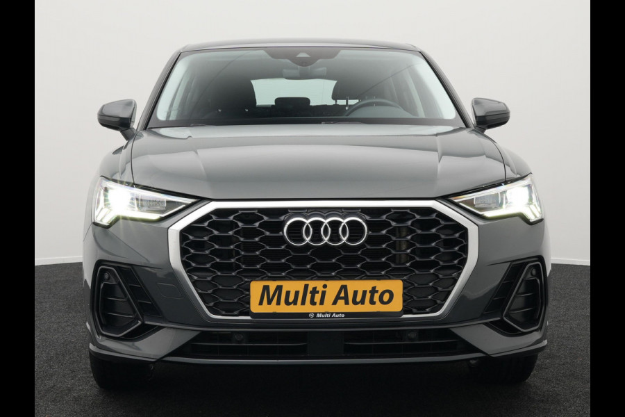 Audi Q3 Sportback 45 TFSI e Edition Plug in Hybrid Nano Grey Metallic 245pk PHEV | Navigatie | Adaptive Cruise | Trekhaak af Fabriek | Stoelverwarming | DAB | Climate Control | Virtual |