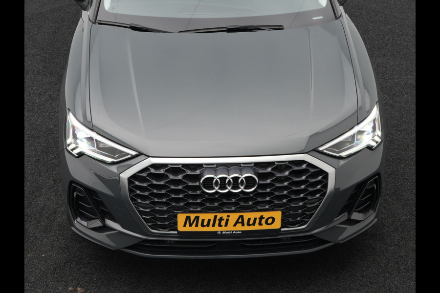 Audi Q3 Sportback 45 TFSI e Edition Plug in Hybrid Nano Grey Metallic 245pk PHEV | Navigatie | Adaptive Cruise | Trekhaak af Fabriek | Stoelverwarming | DAB | Climate Control | Virtual |
