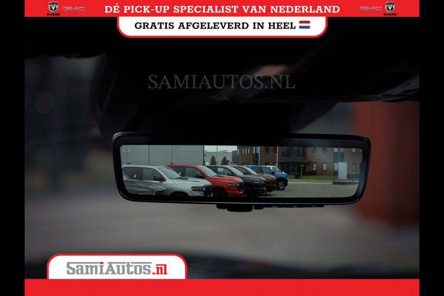 Dodge Ram 1500 LONGHORN| BLACK OPS | HUD & VIRTUAL | PRIJS MET LPG + HEAD UP ADG + DEKSEL + PANORAMADAK GWJ + LUCHTVERING SER + BOM VOL |  CREW CAB | DUBBELE CABINE | 5,7L V8 HEMI 402 PK 4X4 | 5 PERSOONS | GRIJSKENTEKEN | VOORRAAD NR 2185 - 9547