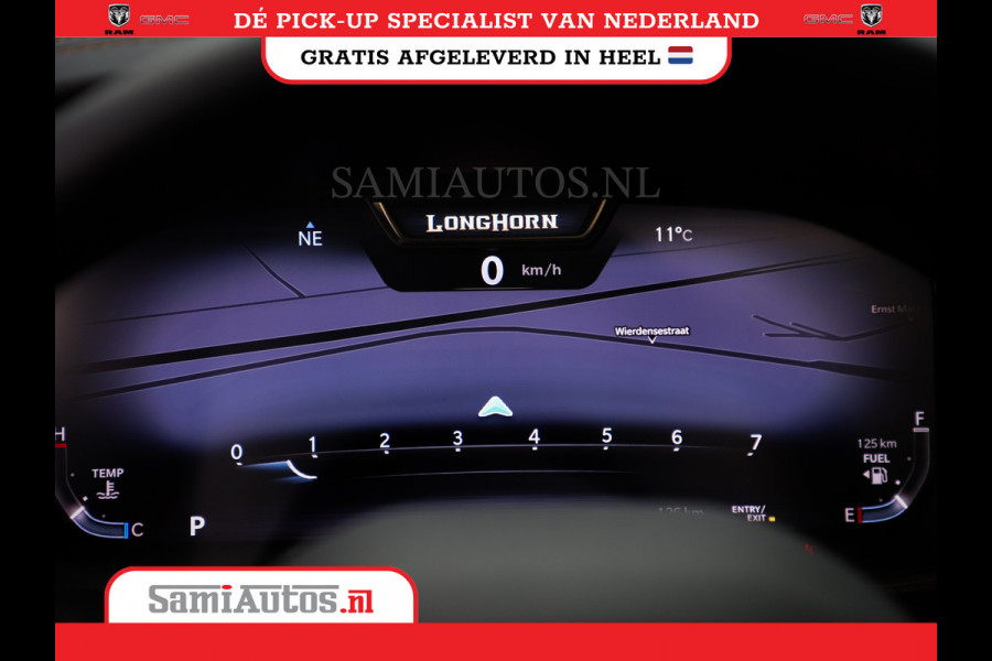 Dodge Ram 1500 LONGHORN| BLACK OPS | HUD & VIRTUAL | PRIJS MET LPG + HEAD UP ADG + DEKSEL + PANORAMADAK GWJ + LUCHTVERING SER + BOM VOL |  CREW CAB | DUBBELE CABINE | 5,7L V8 HEMI 402 PK 4X4 | 5 PERSOONS | GRIJSKENTEKEN | VOORRAAD NR 2185 - 9547