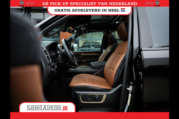 Dodge Ram 1500 LONGHORN| BLACK OPS | HUD & VIRTUAL | PRIJS MET LPG + HEAD UP ADG + DEKSEL + PANORAMADAK GWJ + LUCHTVERING SER + BOM VOL |  CREW CAB | DUBBELE CABINE | 5,7L V8 HEMI 402 PK 4X4 | 5 PERSOONS | GRIJSKENTEKEN | VOORRAAD NR 2185 - 9547