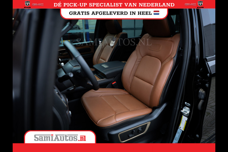 Dodge Ram 1500 LONGHORN| BLACK OPS | HUD & VIRTUAL | PRIJS MET LPG + HEAD UP ADG + DEKSEL + PANORAMADAK GWJ + LUCHTVERING SER + BOM VOL |  CREW CAB | DUBBELE CABINE | 5,7L V8 HEMI 402 PK 4X4 | 5 PERSOONS | GRIJSKENTEKEN | VOORRAAD NR 2185 - 9547