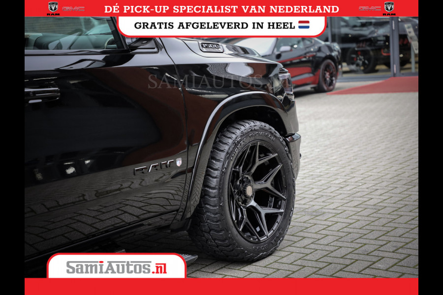 Dodge Ram 1500 LONGHORN| BLACK OPS | HUD & VIRTUAL | PRIJS MET LPG + HEAD UP ADG + DEKSEL + PANORAMADAK GWJ + LUCHTVERING SER + BOM VOL |  CREW CAB | DUBBELE CABINE | 5,7L V8 HEMI 402 PK 4X4 | 5 PERSOONS | GRIJSKENTEKEN | VOORRAAD NR 2185 - 9547
