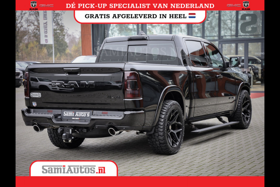Dodge Ram 1500 LONGHORN| BLACK OPS | HUD & VIRTUAL | PRIJS MET LPG + HEAD UP ADG + DEKSEL + PANORAMADAK GWJ + LUCHTVERING SER + BOM VOL |  CREW CAB | DUBBELE CABINE | 5,7L V8 HEMI 402 PK 4X4 | 5 PERSOONS | GRIJSKENTEKEN | VOORRAAD NR 2185 - 9547