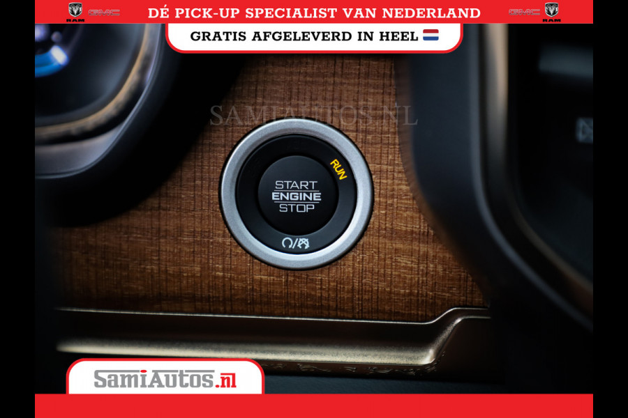 Dodge Ram 1500 LONGHORN| BLACK OPS | HUD & VIRTUAL | PRIJS MET LPG + HEAD UP ADG + DEKSEL + PANORAMADAK GWJ + LUCHTVERING SER + BOM VOL |  CREW CAB | DUBBELE CABINE | 5,7L V8 HEMI 402 PK 4X4 | 5 PERSOONS | GRIJSKENTEKEN | VOORRAAD NR 2185 - 9547