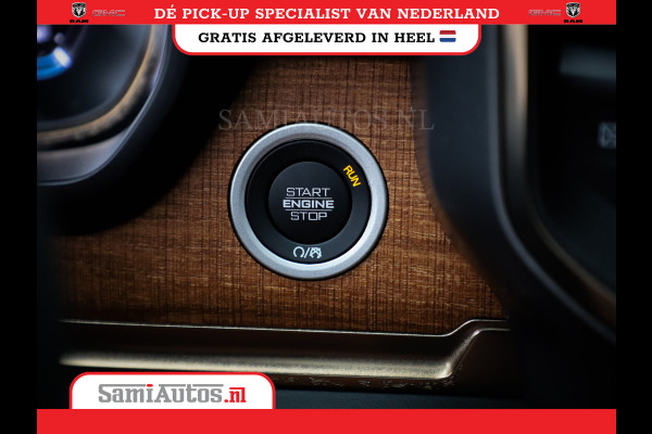 Dodge Ram 1500 LONGHORN| BLACK OPS | HUD & VIRTUAL | PRIJS MET LPG + HEAD UP ADG + DEKSEL + PANORAMADAK GWJ + LUCHTVERING SER + BOM VOL |  CREW CAB | DUBBELE CABINE | 5,7L V8 HEMI 402 PK 4X4 | 5 PERSOONS | GRIJSKENTEKEN | VOORRAAD NR 2185 - 9547