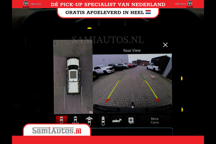 Dodge Ram 1500 LONGHORN| BLACK OPS | HUD & VIRTUAL | PRIJS MET LPG + HEAD UP ADG + DEKSEL + PANORAMADAK GWJ + LUCHTVERING SER + BOM VOL |  CREW CAB | DUBBELE CABINE | 5,7L V8 HEMI 402 PK 4X4 | 5 PERSOONS | GRIJSKENTEKEN | VOORRAAD NR 2185 - 9547