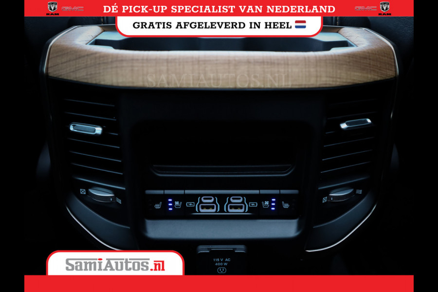 Dodge Ram 1500 LONGHORN| BLACK OPS | HUD & VIRTUAL | PRIJS MET LPG + HEAD UP ADG + DEKSEL + PANORAMADAK GWJ + LUCHTVERING SER + BOM VOL |  CREW CAB | DUBBELE CABINE | 5,7L V8 HEMI 402 PK 4X4 | 5 PERSOONS | GRIJSKENTEKEN | VOORRAAD NR 2185 - 9547