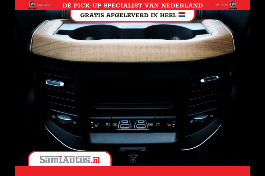 Dodge Ram 1500 LONGHORN| BLACK OPS | HUD & VIRTUAL | PRIJS MET LPG + HEAD UP ADG + DEKSEL + PANORAMADAK GWJ + LUCHTVERING SER + BOM VOL |  CREW CAB | DUBBELE CABINE | 5,7L V8 HEMI 402 PK 4X4 | 5 PERSOONS | GRIJSKENTEKEN | VOORRAAD NR 2185 - 9547
