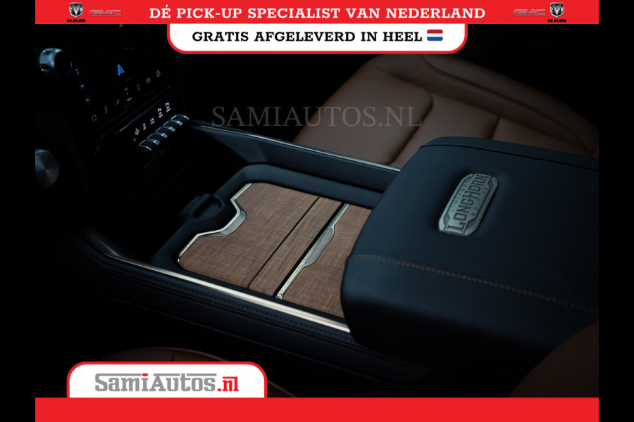 Dodge Ram 1500 LONGHORN| BLACK OPS | HUD & VIRTUAL | PRIJS MET LPG + HEAD UP ADG + DEKSEL + PANORAMADAK GWJ + LUCHTVERING SER + BOM VOL |  CREW CAB | DUBBELE CABINE | 5,7L V8 HEMI 402 PK 4X4 | 5 PERSOONS | GRIJSKENTEKEN | VOORRAAD NR 2185 - 9547